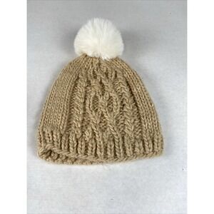 The Blueberry Hill Knit Beanie Pom Kaki, Size Mes (2-10ys)